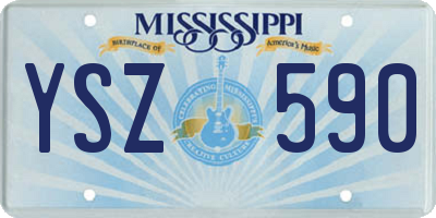 MS license plate YSZ590