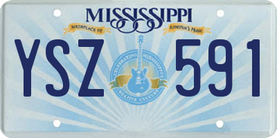 MS license plate YSZ591