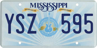 MS license plate YSZ595