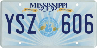MS license plate YSZ606