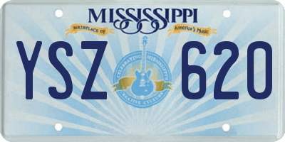 MS license plate YSZ620