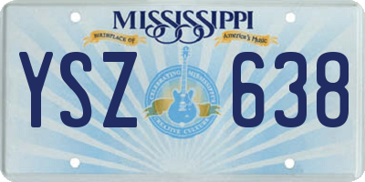 MS license plate YSZ638