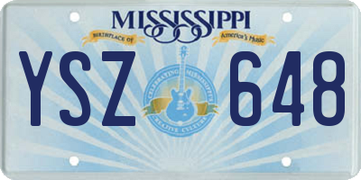 MS license plate YSZ648