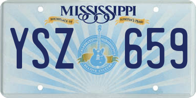 MS license plate YSZ659