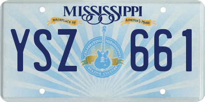 MS license plate YSZ661
