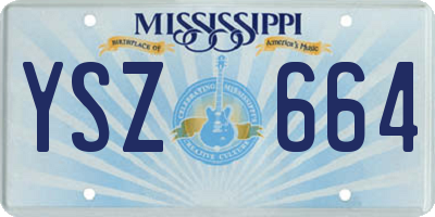 MS license plate YSZ664