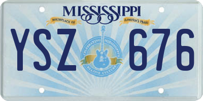 MS license plate YSZ676