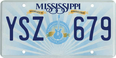 MS license plate YSZ679