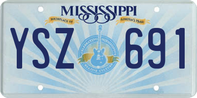 MS license plate YSZ691
