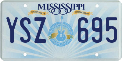 MS license plate YSZ695