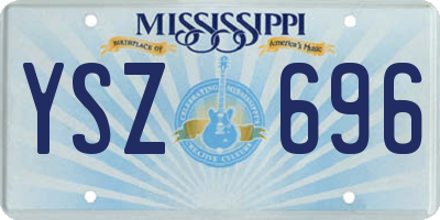 MS license plate YSZ696