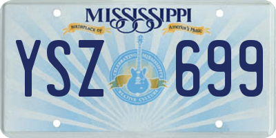 MS license plate YSZ699
