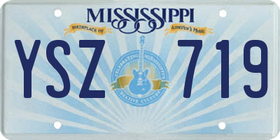 MS license plate YSZ719