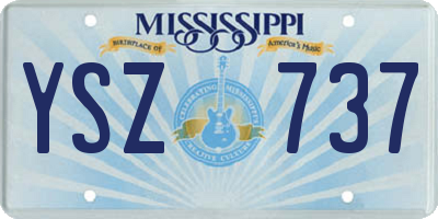 MS license plate YSZ737