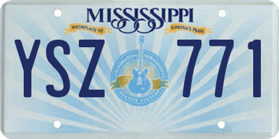 MS license plate YSZ771