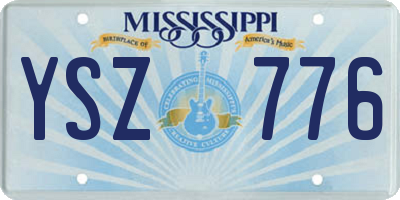 MS license plate YSZ776