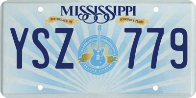 MS license plate YSZ779