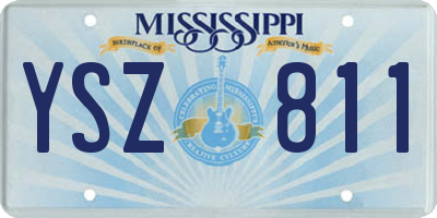 MS license plate YSZ811