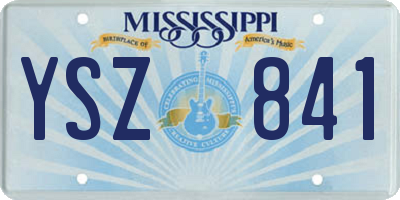 MS license plate YSZ841
