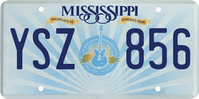 MS license plate YSZ856