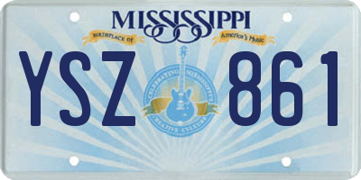MS license plate YSZ861