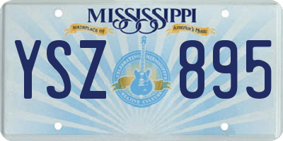 MS license plate YSZ895