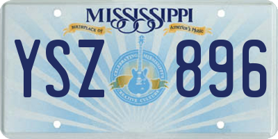 MS license plate YSZ896