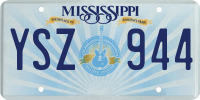 MS license plate YSZ944
