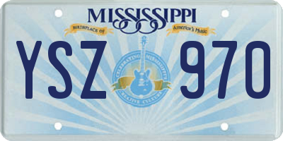 MS license plate YSZ970