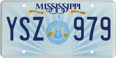 MS license plate YSZ979