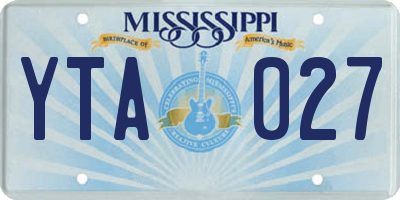 MS license plate YTA027