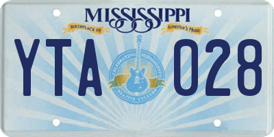MS license plate YTA028