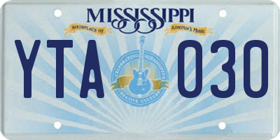 MS license plate YTA030