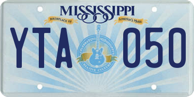 MS license plate YTA050
