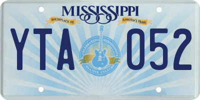 MS license plate YTA052