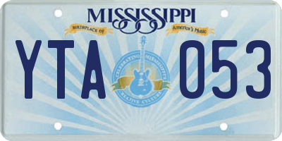MS license plate YTA053