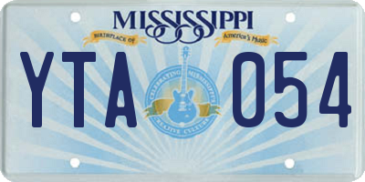 MS license plate YTA054