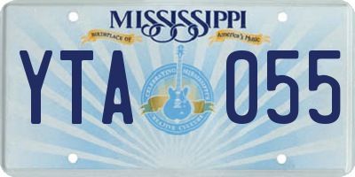 MS license plate YTA055