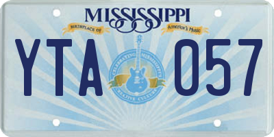 MS license plate YTA057