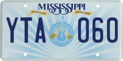 MS license plate YTA060