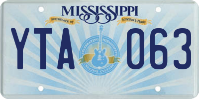 MS license plate YTA063