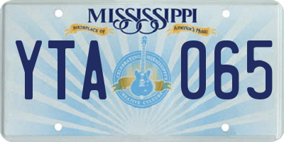 MS license plate YTA065