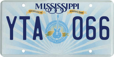 MS license plate YTA066