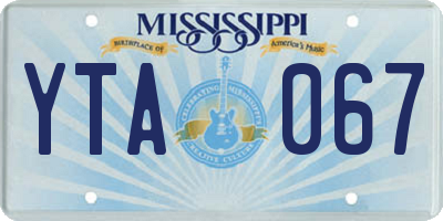 MS license plate YTA067