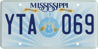 MS license plate YTA069