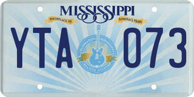 MS license plate YTA073