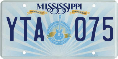 MS license plate YTA075