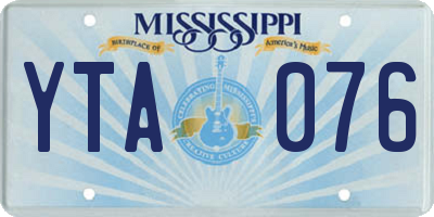 MS license plate YTA076