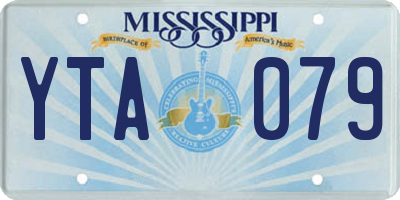 MS license plate YTA079