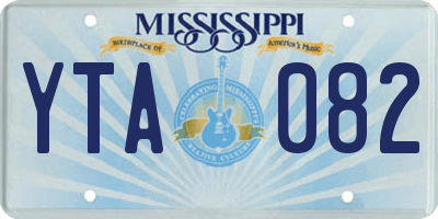 MS license plate YTA082
